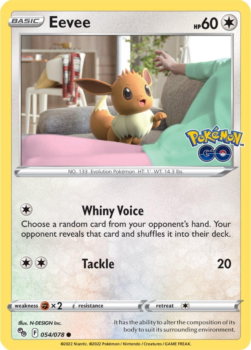 Eevee (054/078) [Pokémon GO] | Good Games Modbury
