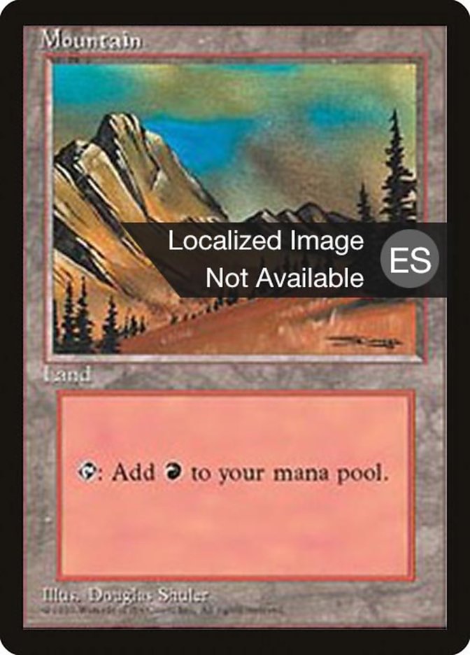 Mountain (C) [Fourth Edition (Foreign Black Border)] | Good Games Modbury