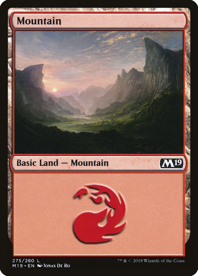 Mountain (275) [Core Set 2019] | Good Games Modbury