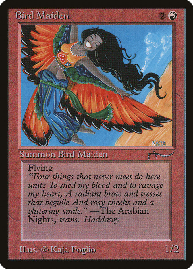 Bird Maiden (Dark Mana Cost) [Arabian Nights] | Good Games Modbury