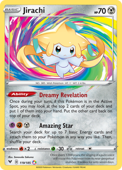 Jirachi (119/185) [Sword & Shield: Vivid Voltage] | Good Games Modbury