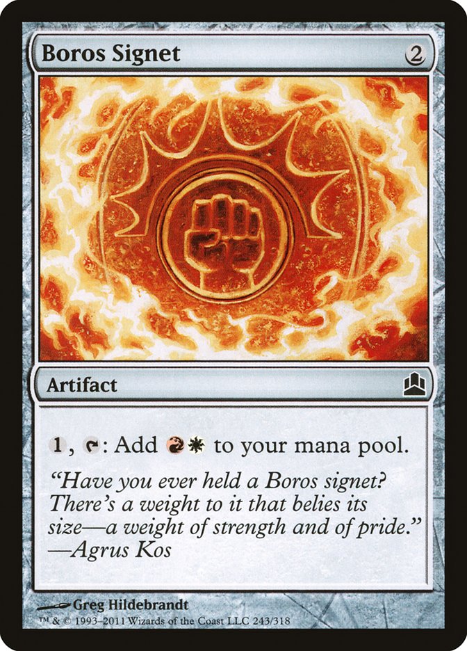 Boros Signet [Commander 2011] | Good Games Modbury