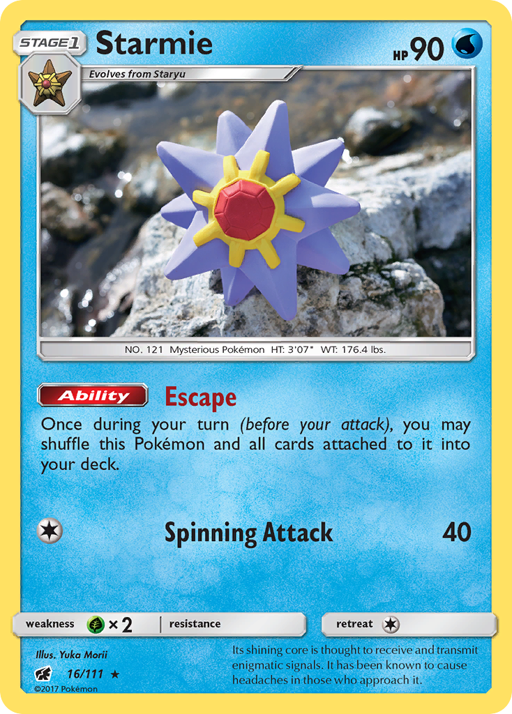 Starmie (16/111) [Sun & Moon: Crimson Invasion] | Good Games Modbury