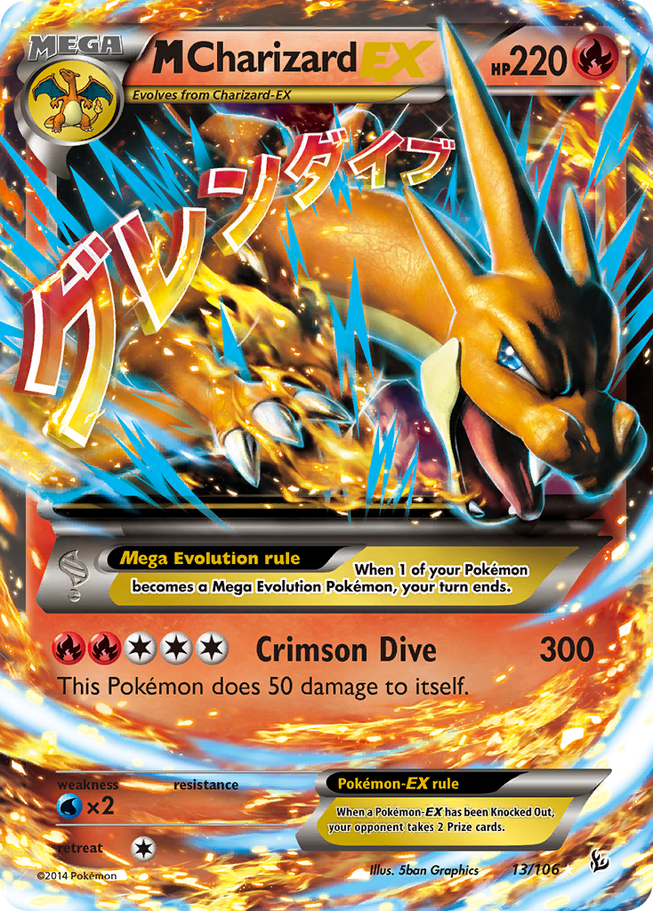 M Charizard EX (13/106) [XY: Flashfire] | Good Games Modbury