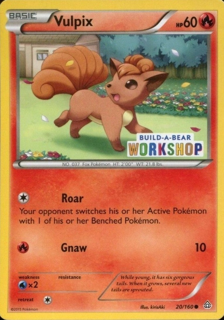 Vulpix (20/160) (Build A Bear Workshop Exclusive) [XY: Primal Clash] | Good Games Modbury