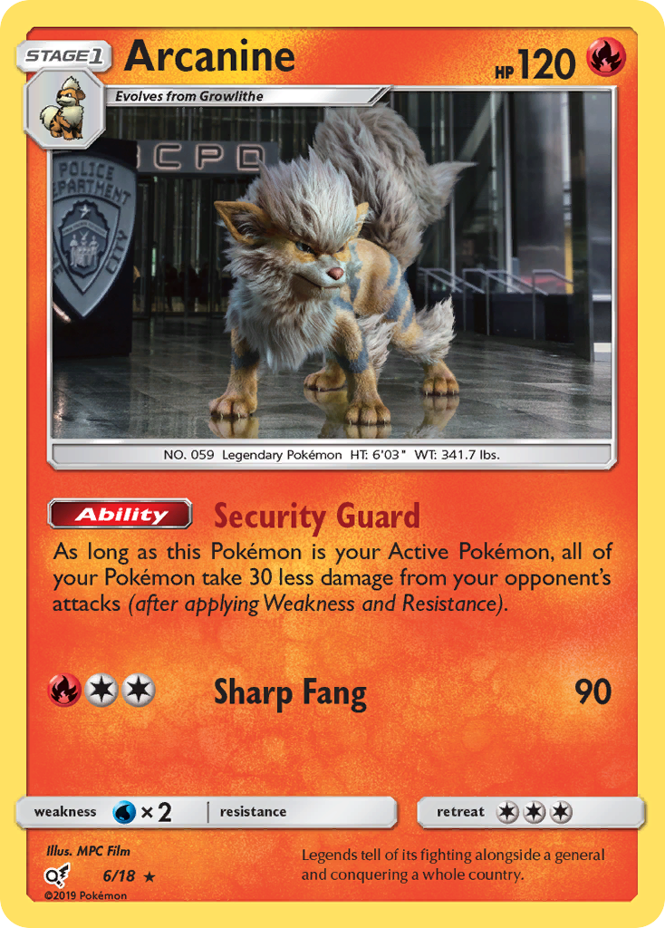 Arcanine (6/18) [Sun & Moon: Detective Pikachu] | Good Games Modbury