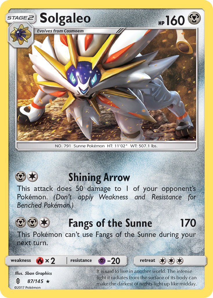 Solgaleo (87/145) (Theme Deck Exclusive) [Sun & Moon: Guardians Rising] | Good Games Modbury