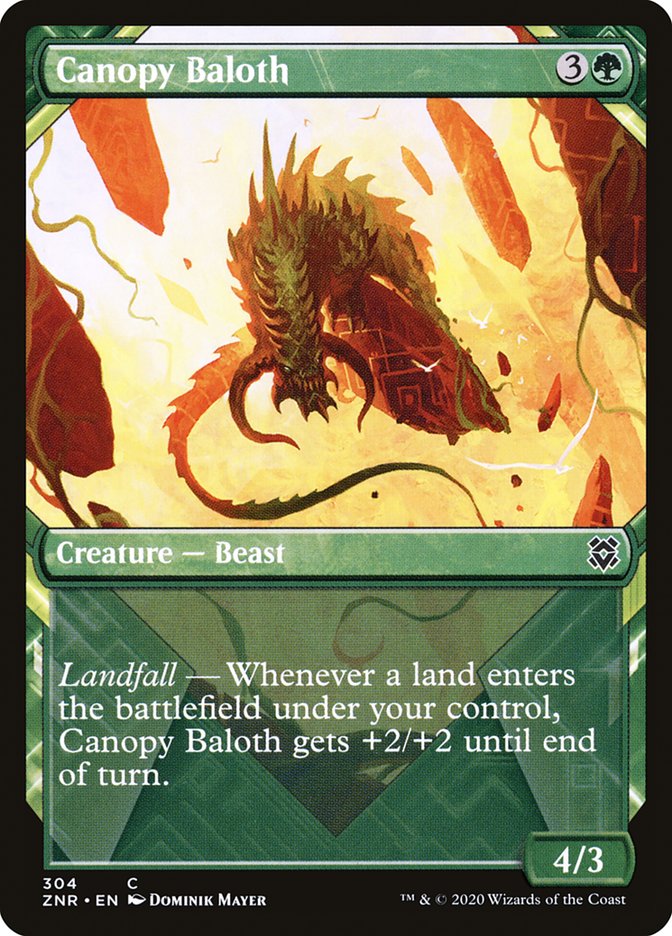 Canopy Baloth (Showcase) [Zendikar Rising] | Good Games Modbury