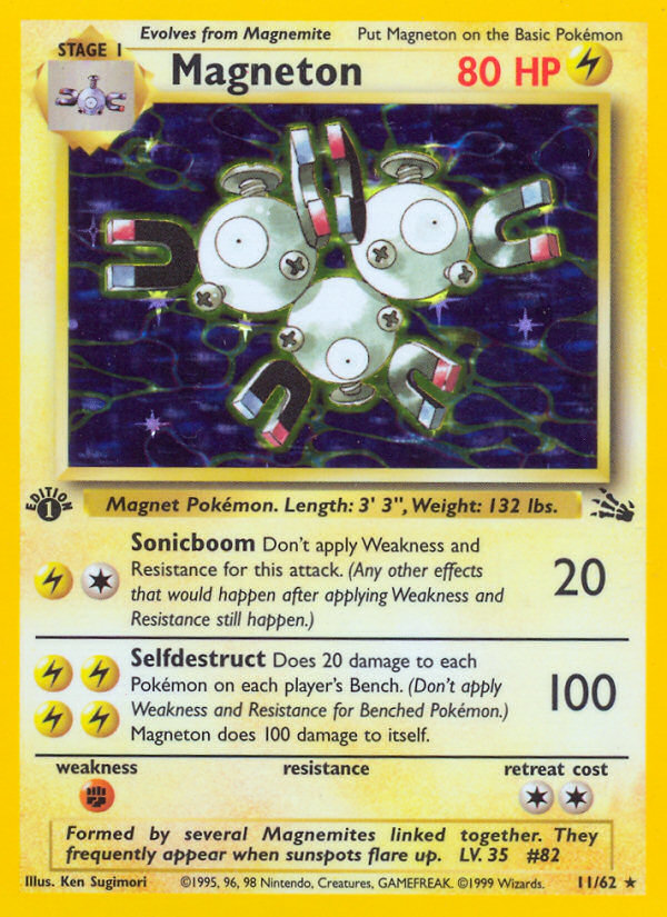 Magneton (11/62) [Fossil 1st Edition] | Good Games Modbury