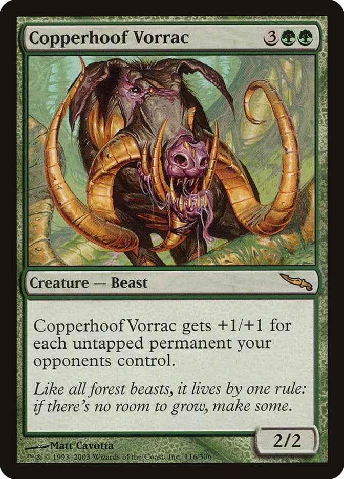 Copperhoof Vorrac [Mirrodin] | Good Games Modbury