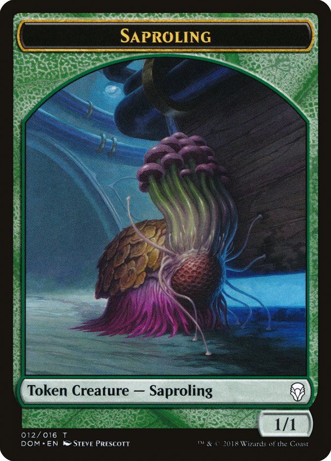 Saproling Token (012/016) [Dominaria Tokens] | Good Games Modbury