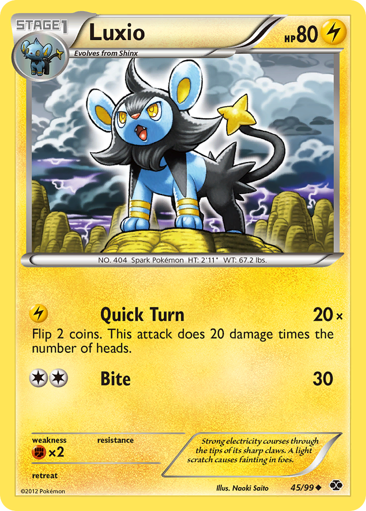 Luxio (45/99) [Black & White: Next Destinies] | Good Games Modbury