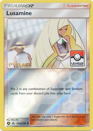 Lusamine (153a/156) (League Challenge Alt Art 1st Place) [Sun & Moon: Ultra Prism] | Good Games Modbury