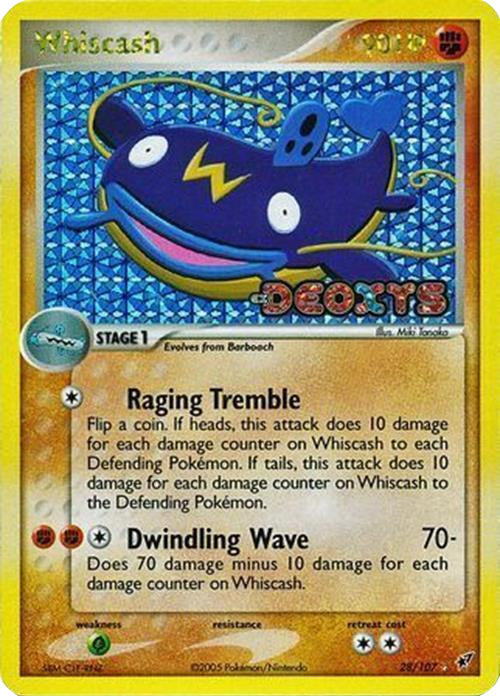 Whiscash (28/107) (Stamped) [EX: Deoxys] | Good Games Modbury