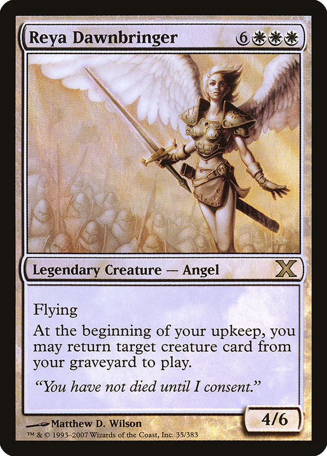 Reya Dawnbringer (Premium Foil) [Tenth Edition] | Good Games Modbury