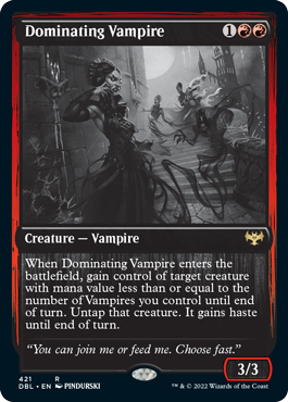 Dominating Vampire [Innistrad: Double Feature] | Good Games Modbury