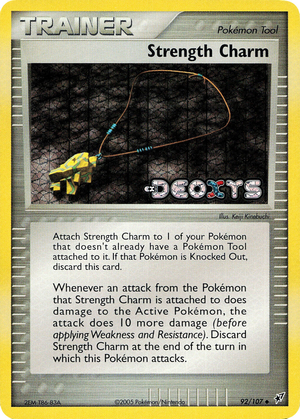 Strength Charm (92/107) (Stamped) [EX: Deoxys] | Good Games Modbury