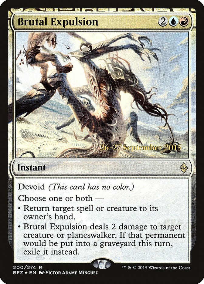 Brutal Expulsion [Battle for Zendikar Prerelease Promos] | Good Games Modbury