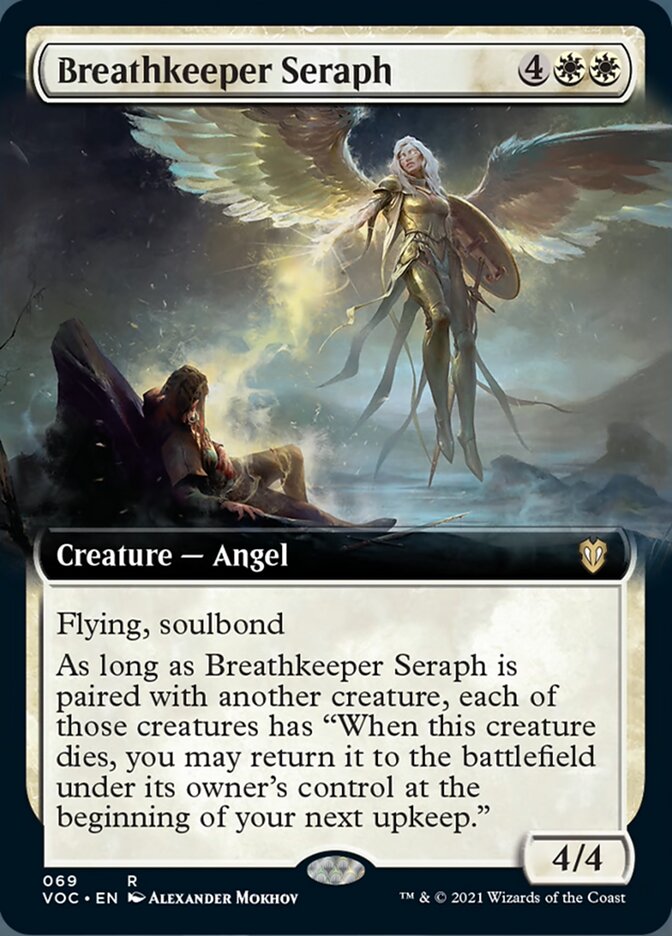 Breathkeeper Seraph (Extended Art) [Innistrad: Crimson Vow Commander] | Good Games Modbury