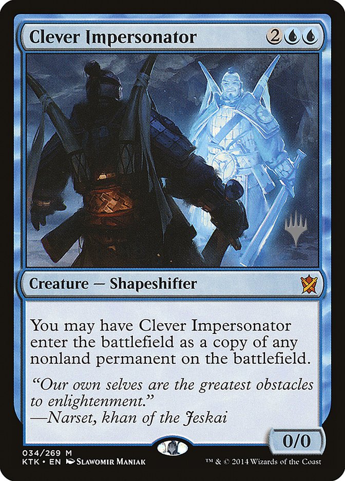 Clever Impersonator (Promo Pack) [Khans of Tarkir Promos] | Good Games Modbury