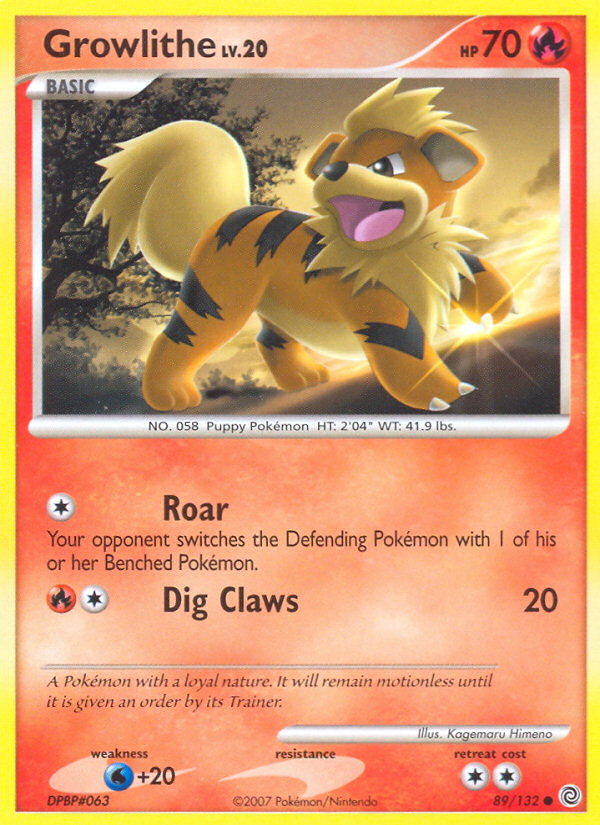 Growlithe (89/132) [Diamond & Pearl: Secret Wonders] | Good Games Modbury