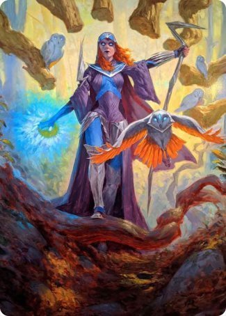 Kasmina, Enigma Sage Art Card [Strixhaven: School of Mages Art Series] | Good Games Modbury