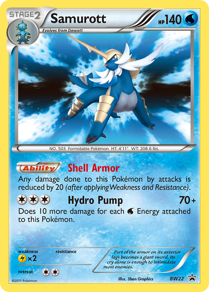 Samurott (BW22) [Black & White: Black Star Promos] | Good Games Modbury