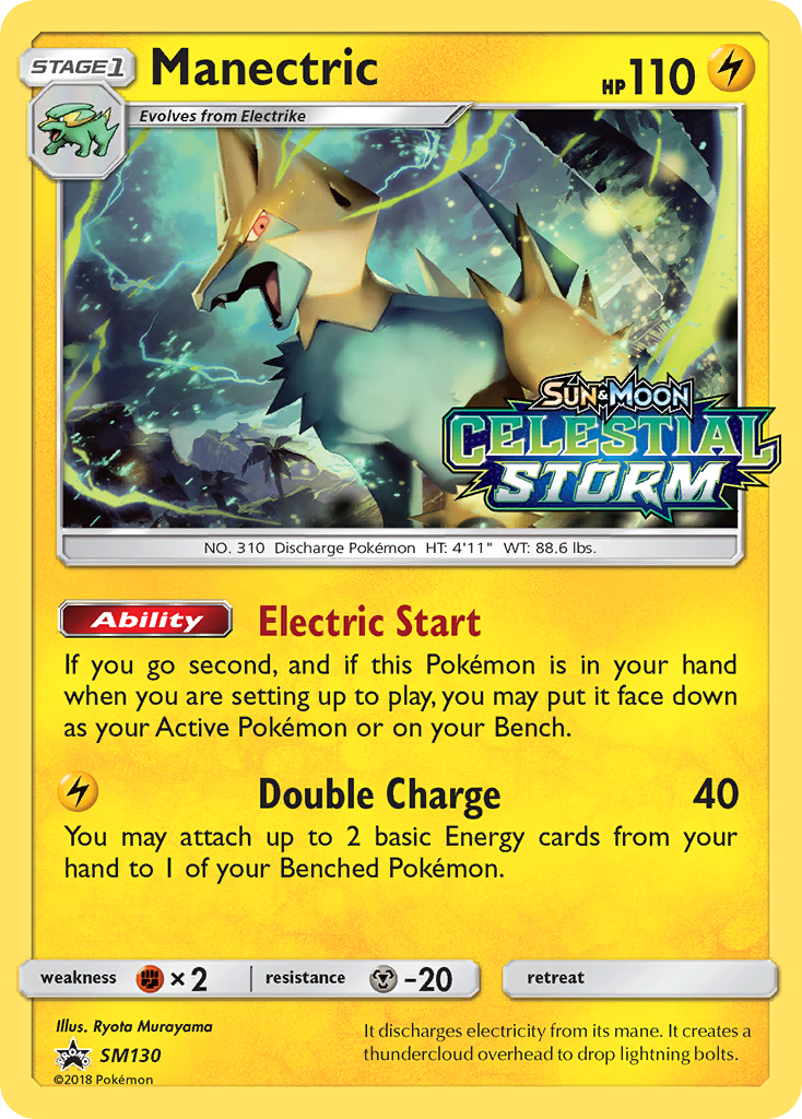 Manectric (SM130) [Sun & Moon: Black Star Promos] | Good Games Modbury