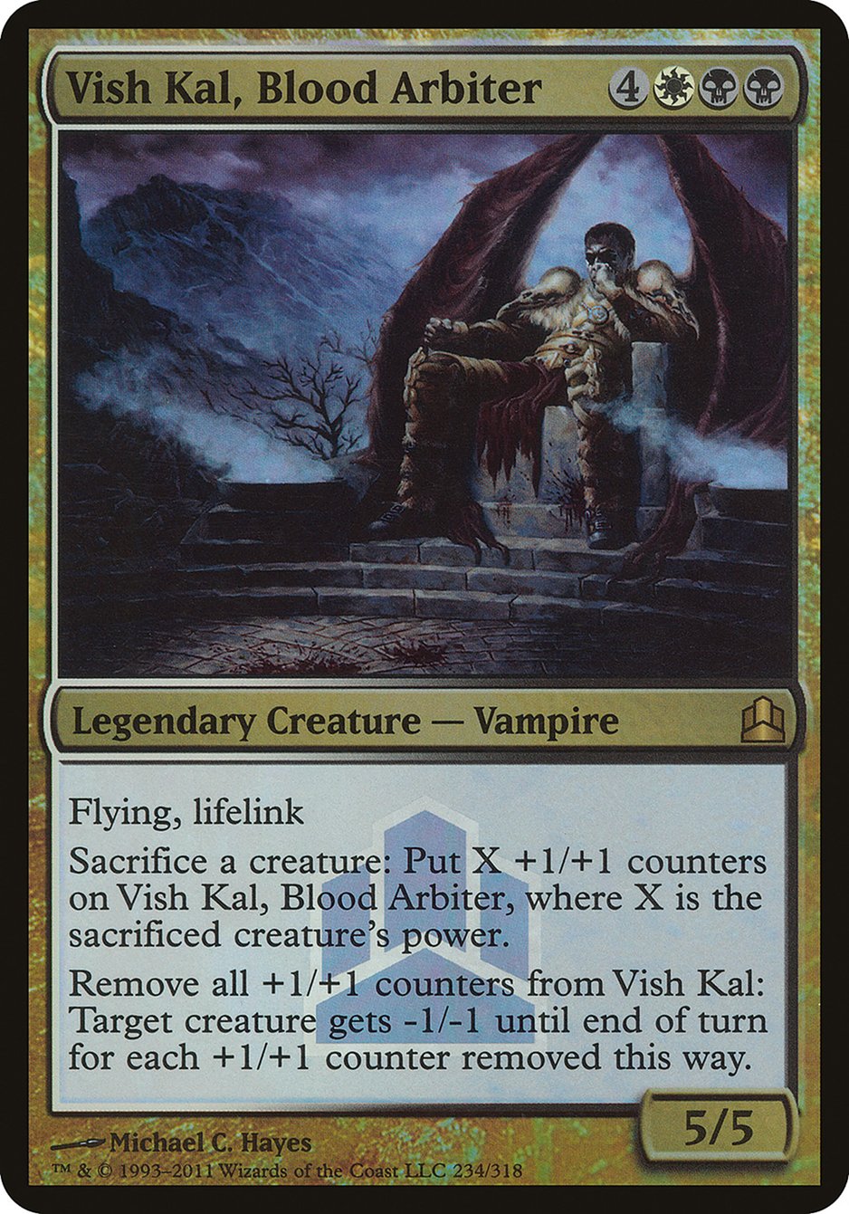 Vish Kal, Blood Arbiter (Launch) (Oversized) [Commander 2011 Oversized] | Good Games Modbury