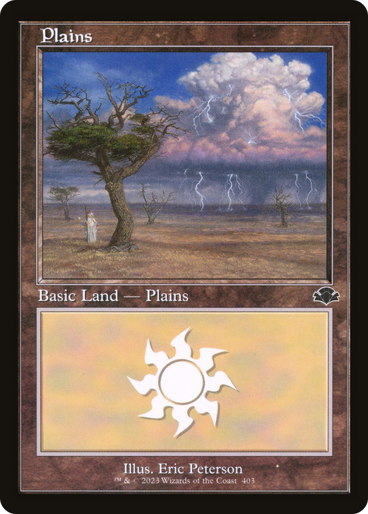 Plains (403) (Retro) [Dominaria Remastered] | Good Games Modbury