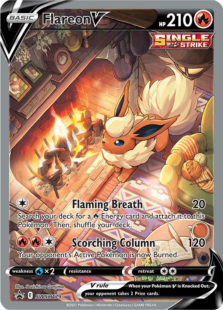 Flareon V (SWSH179) [Sword & Shield: Black Star Promos] | Good Games Modbury