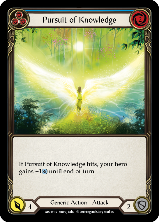 Pursuit of Knowledge [ARC161-S] (Arcane Rising)  1st Edition Rainbow Foil | Good Games Modbury