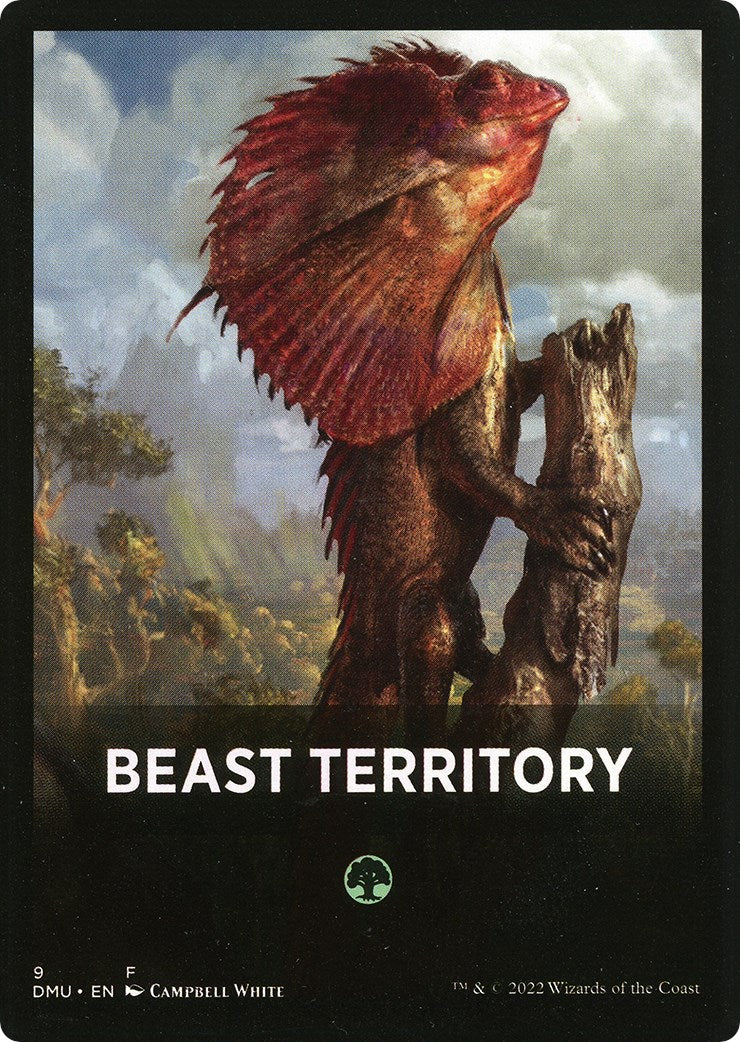 Beast Territory Theme Card [Dominaria United Tokens] | Good Games Modbury