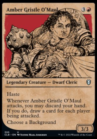 Amber Gristle O'Maul (Showcase) [Commander Legends: Battle for Baldur's Gate] | Good Games Modbury