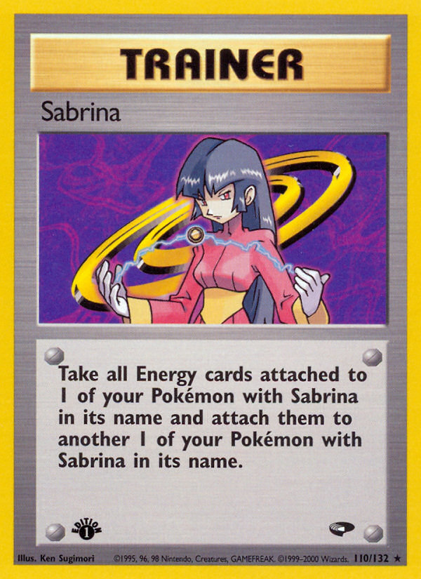 Sabrina (110/132) [Gym Challenge 1st Edition] | Good Games Modbury