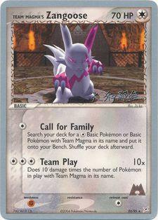 Team Magma's Zangoose (23/95) (Magma Spirit - Tsuguyoshi Yamato) [World Championships 2004] | Good Games Modbury