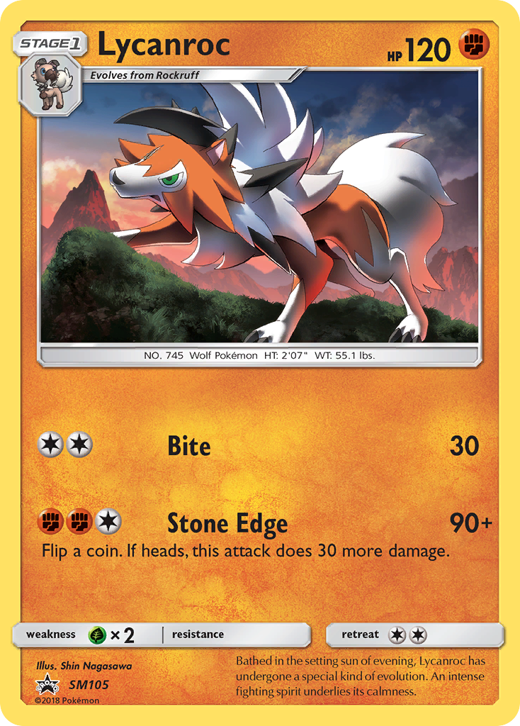 Lycanroc (SM105) [Sun & Moon: Black Star Promos] | Good Games Modbury