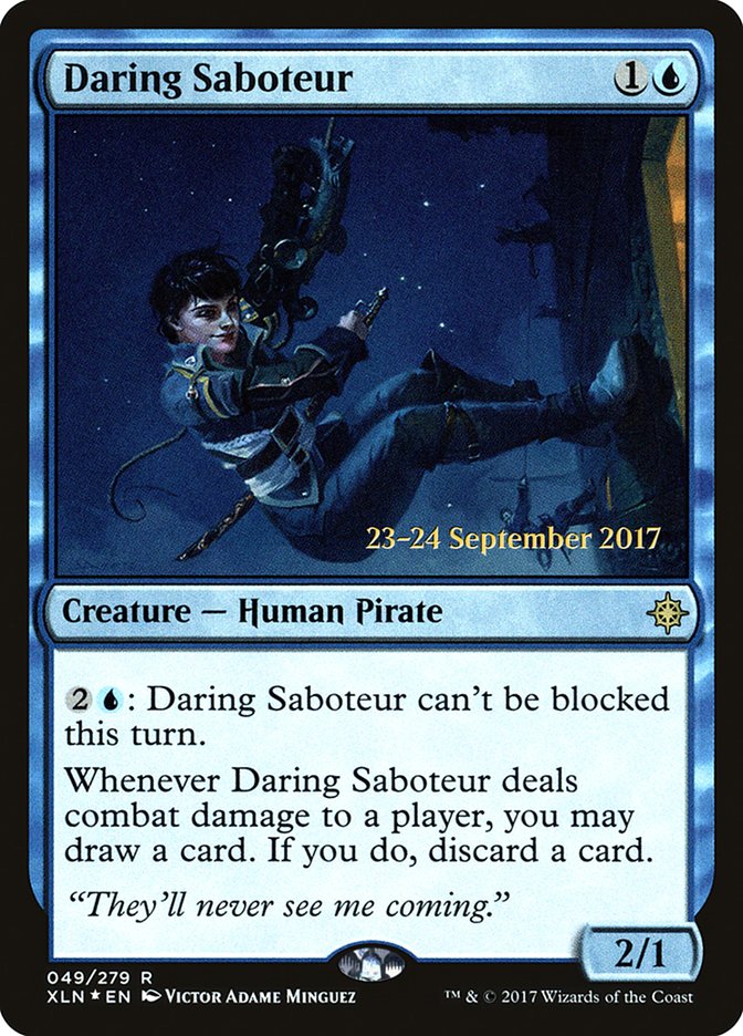 Daring Saboteur [Ixalan Prerelease Promos] | Good Games Modbury