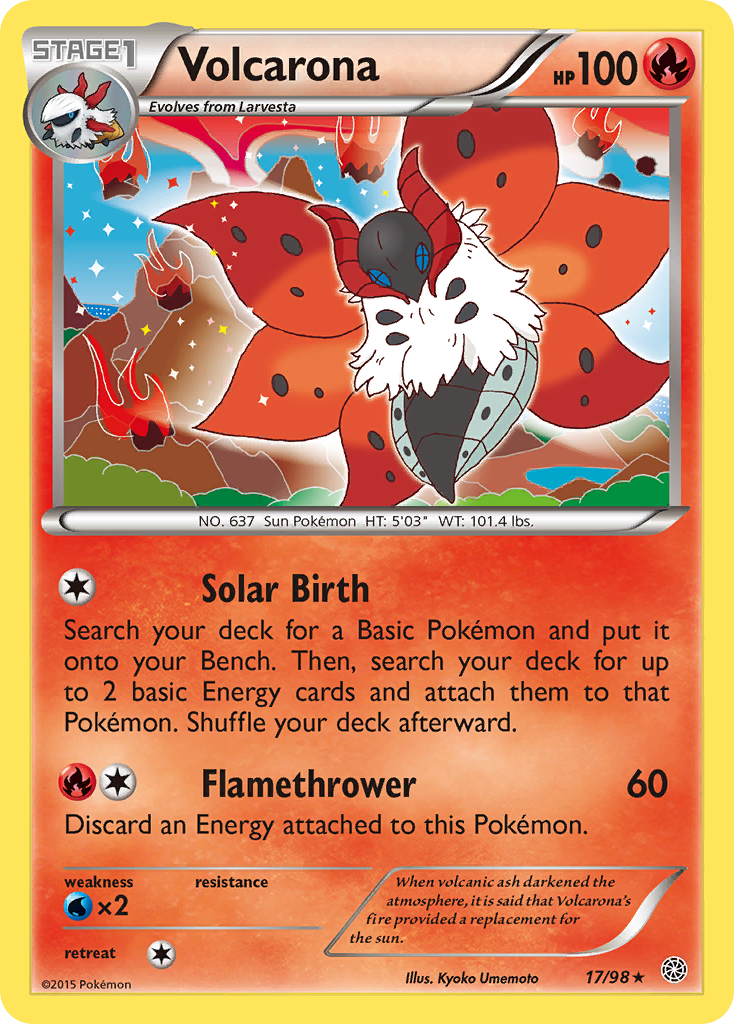 Volcarona (17/98) [XY: Ancient Origins] | Good Games Modbury