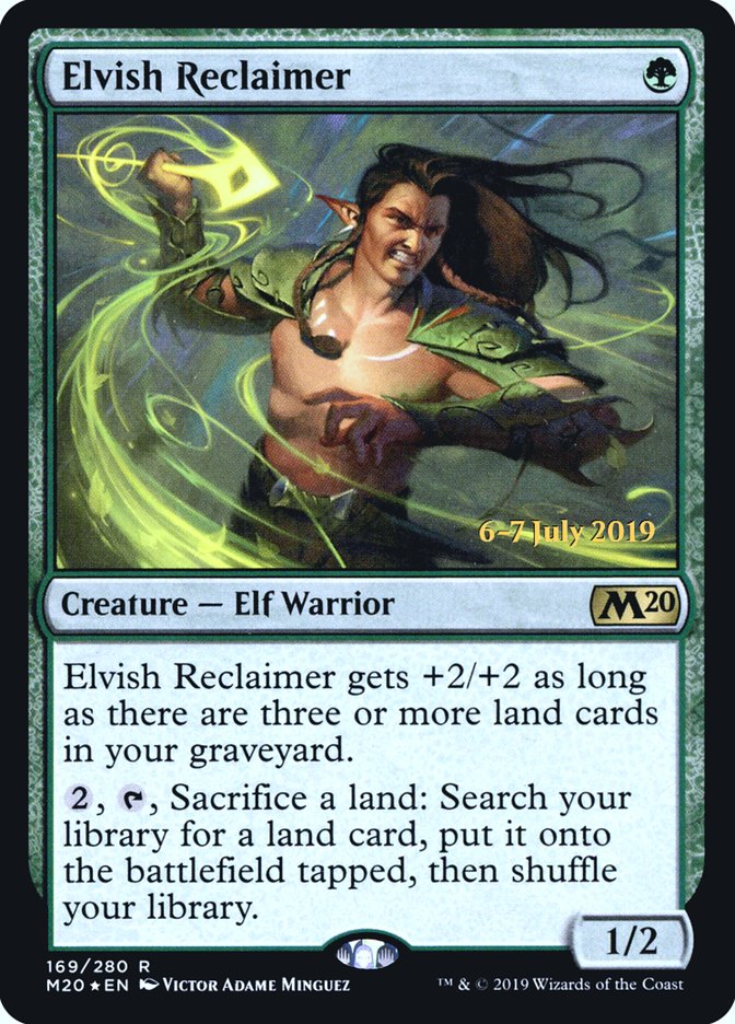 Elvish Reclaimer [Core Set 2020 Prerelease Promos] | Good Games Modbury