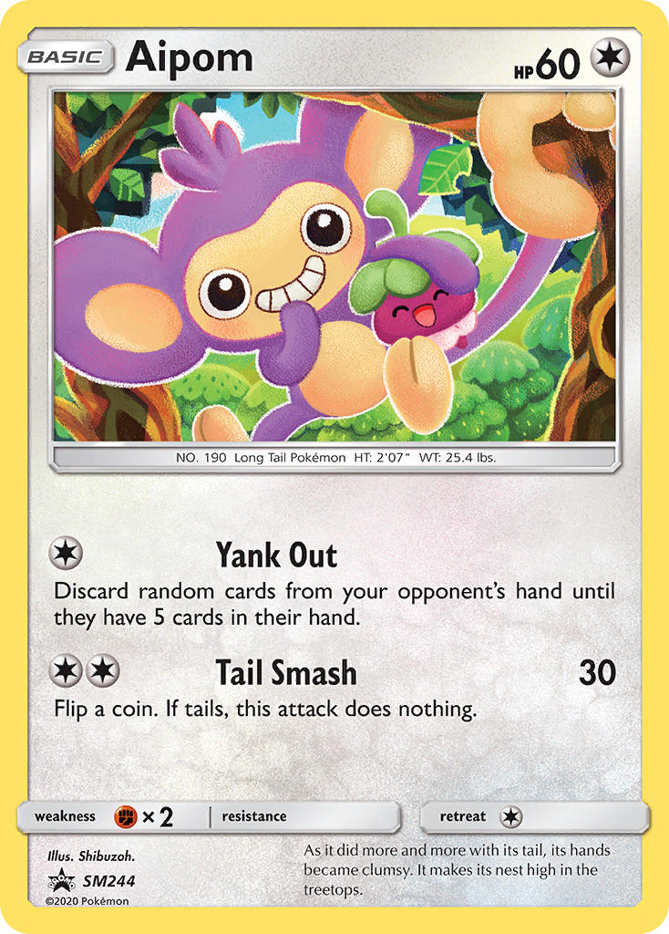 Aipom (SM244) [Sun & Moon: Black Star Promos] | Good Games Modbury