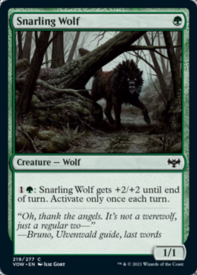 Snarling Wolf [Innistrad: Crimson Vow] | Good Games Modbury