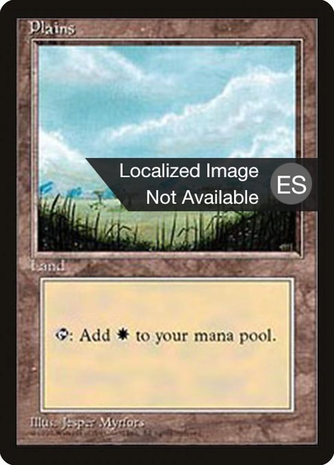 Plains (B) [Fourth Edition (Foreign Black Border)] | Good Games Modbury