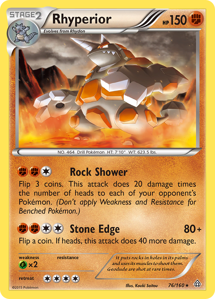 Rhyperior (76/160) [XY: Primal Clash] | Good Games Modbury