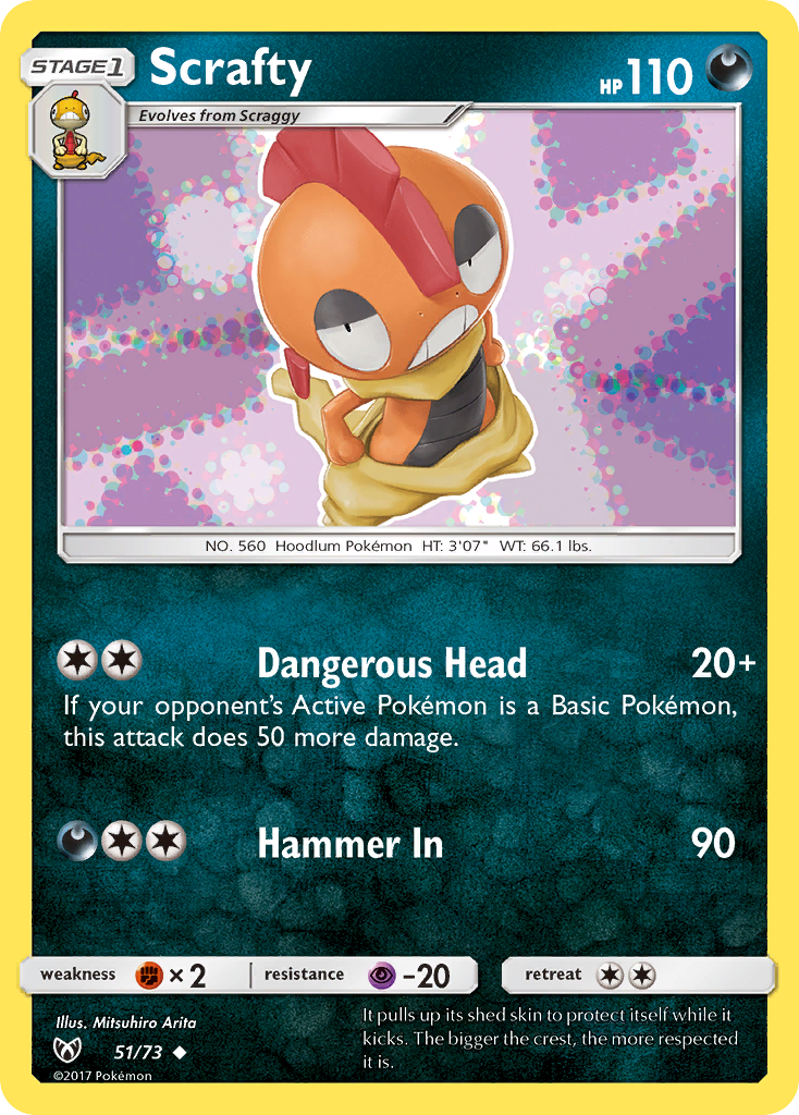 Scrafty (51/73) [Sun & Moon: Shining Legends] | Good Games Modbury