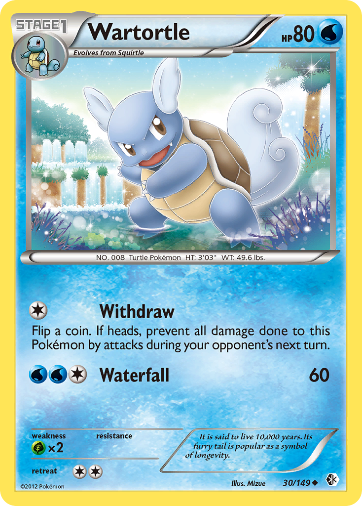 Wartortle (30/149) [Black & White: Boundaries Crossed] | Good Games Modbury