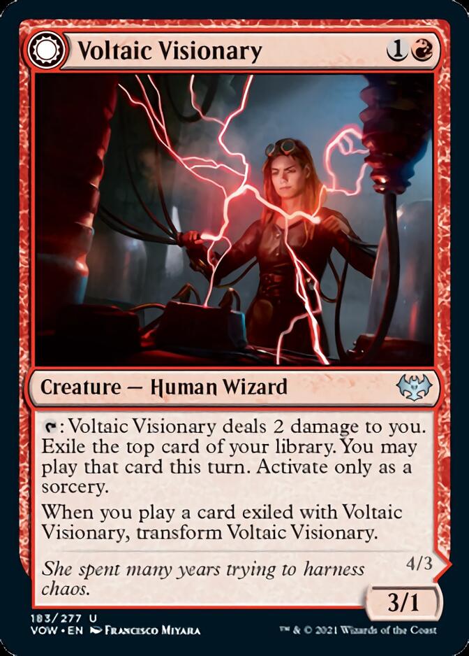 Voltaic Visionary // Volt-Charged Berserker [Innistrad: Crimson Vow] | Good Games Modbury