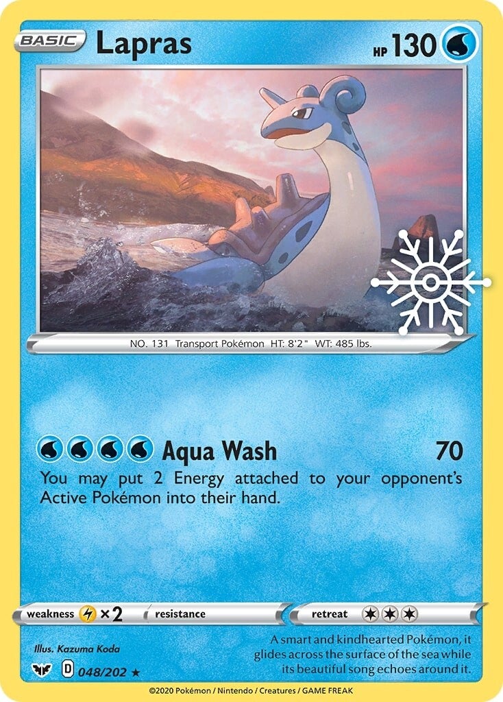 Lapras (048/202) (Holiday Calendar) [Sword & Shield: Base Set] | Good Games Modbury