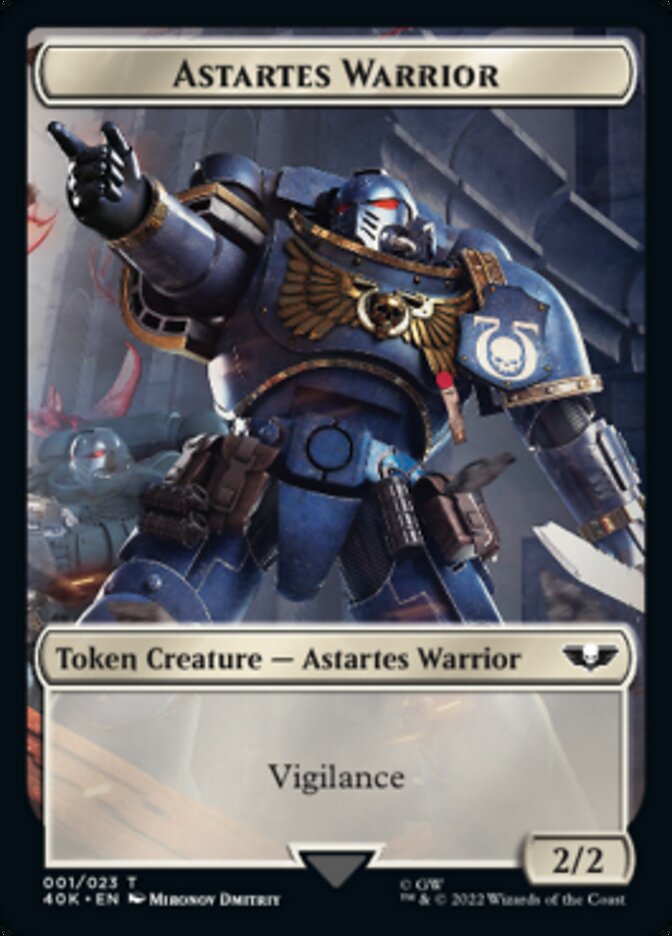 Astartes Warrior (001) // Cherubael Double-Sided Token [Universes Beyond: Warhammer 40,000 Tokens] | Good Games Modbury