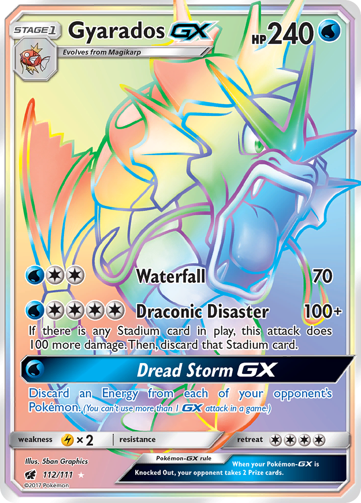 Gyarados GX (112/111) [Sun & Moon: Crimson Invasion] | Good Games Modbury